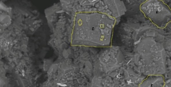 Figure 2: SEM Image of Palm (Arenga pinnata) Sugar at High Magnification.